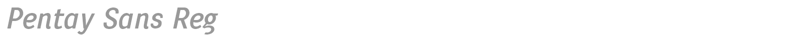 Pentay Sans Reg font preview